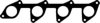 CORTECO 021256P Gasket, intake manifold